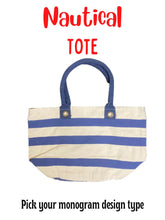 Load image into Gallery viewer, Nautical Canvas Tote
