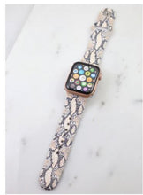 Load image into Gallery viewer, Natural Snakeskin Print 38/40MM Watchband
